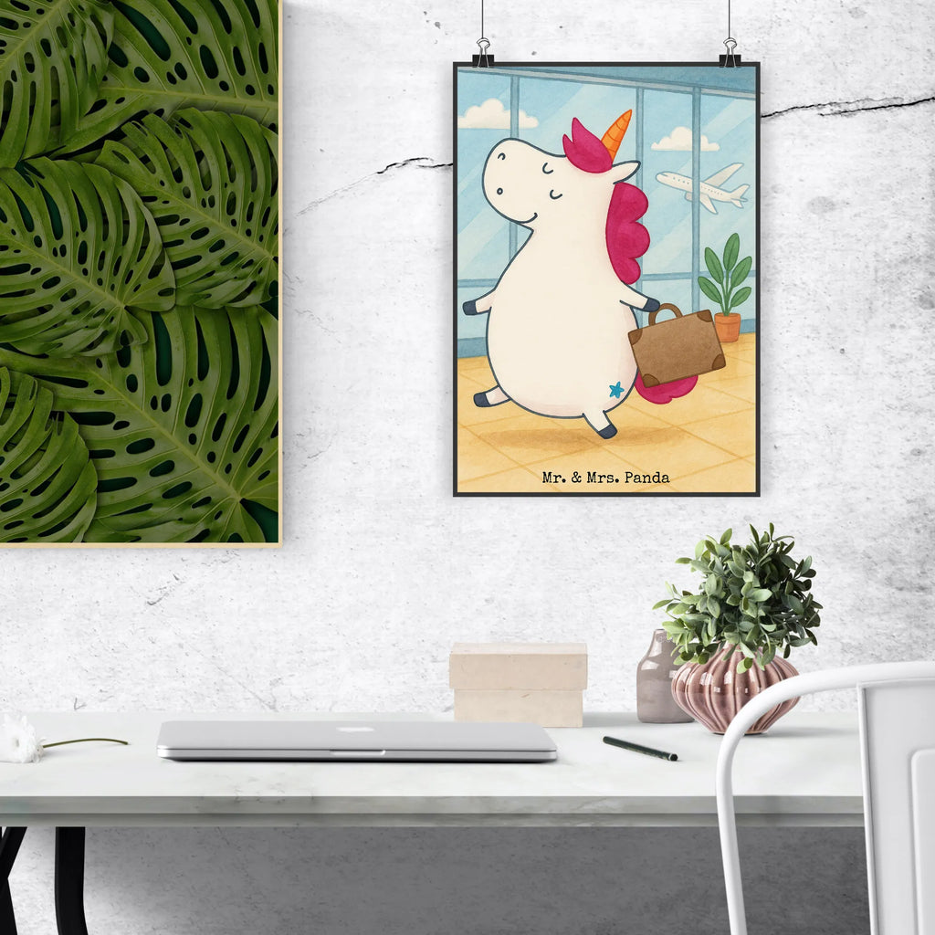 Poster unicorn Suitcase Design plakat, Bild, Mr. & Mrs. Panda Poster, schlafzimmer poster, Handgemaltes Poster, großes poster, Wanddekoration, Küchenposter, Posterdruck, kinderzimmer poster, Designposter, Poster, poster sprüche, Wandposter, Kunstdruck, Wanddeko, Wanddeko Bild, bild für wand, Wandbild, Deko Bild, Raumdekoration, Kinderposter, Einhörner, Einhorn Deko, Unicorn, Einhorn, Erwachsen, Kind, witzig, lustig, Koffer, Reise, Verreisen, Spaß, albern, unicorn, Abenteuer, Gepäck