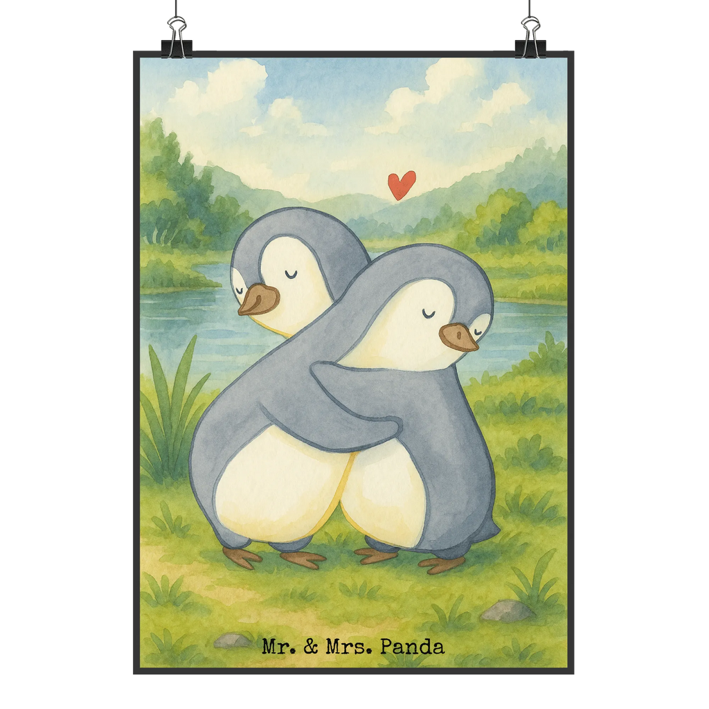 Poster penguins Cuddle Design Wanddekoration, Bild, Poster, Designposter, Kinderposter, Handgemaltes Poster, Kunstdruck, Wanddeko Bild, Küchenposter, Posterdruck, Raumdekoration, Wanddeko, Wandposter, Mr. & Mrs. Panda Poster, Liebe, Partner, Freund, Freundin, Ehemann, Ehefrau, Heiraten, Verlobung, Heiratsantrag, Liebesgeschenk, Jahrestag, Hocheitstag, für Ehemann, Geschenk für Partner, Valentinstag, für Männer, Hochzeitstag, Geschenk für Freundin, Mitbringsel, Geschenk für Frauen, Liebesbeweis