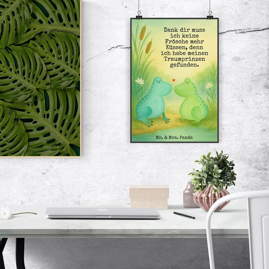 Poster Frogs in love Design Poster, Wandposter, Bild, Wanddeko, Küchenposter, Kinderposter, Wanddeko Bild, Raumdekoration, Wanddekoration, Handgemaltes Poster, Mr. & Mrs. Panda Poster, Designposter, Kunstdruck, Posterdruck, Liebe, Partner, Freund, Freundin, Ehemann, Ehefrau, Heiraten, Verlobung, Heiratsantrag, Liebesgeschenk, Jahrestag, Hocheitstag, Verliebt, Verlobt, Verheiratet, Geschenk Freundin, Geschenk Freund, Liebesbeweis, Hochzeitstag, Geschenk Hochzeit, Frosch, Frösche, Froschkönig, Fröschchen