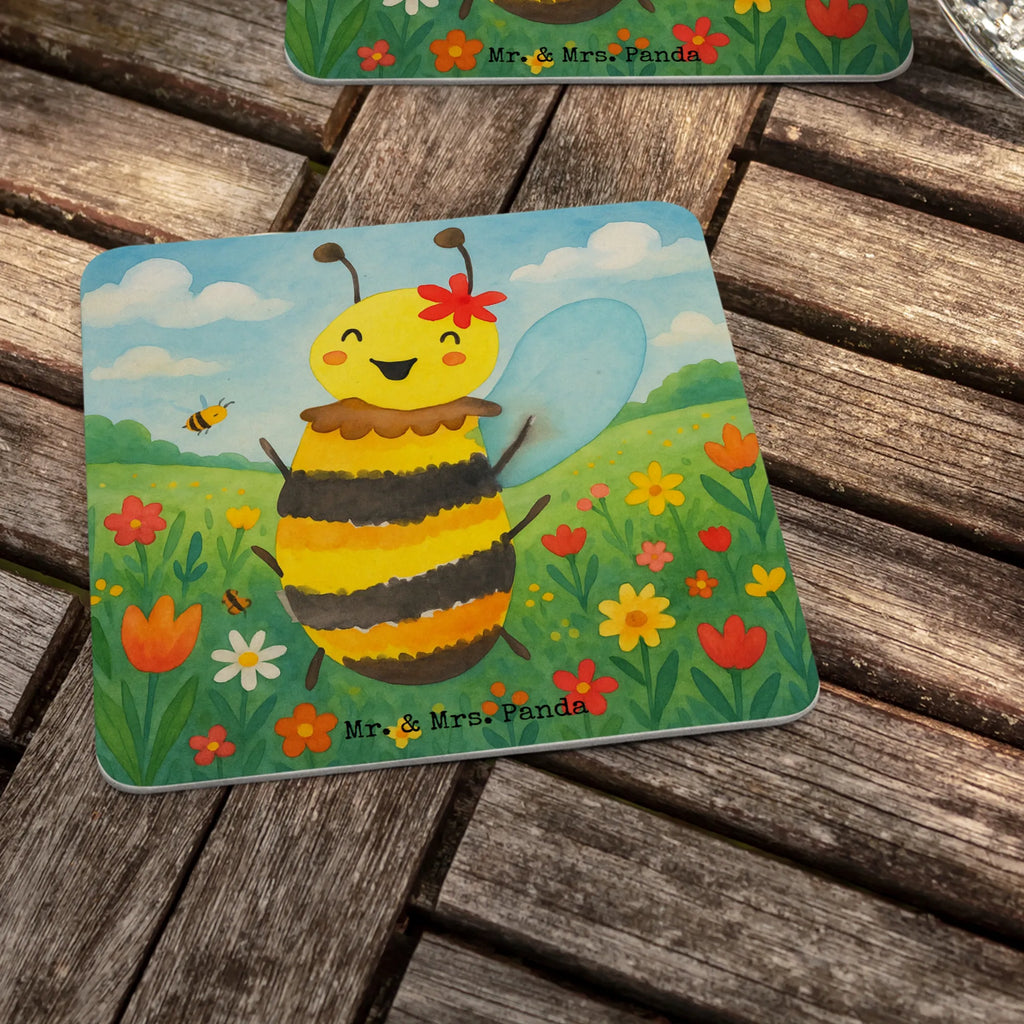 Bierdeckel Biene Happy Design Gastgeschenk Hochzeit, Wespe, Biene, Hummel