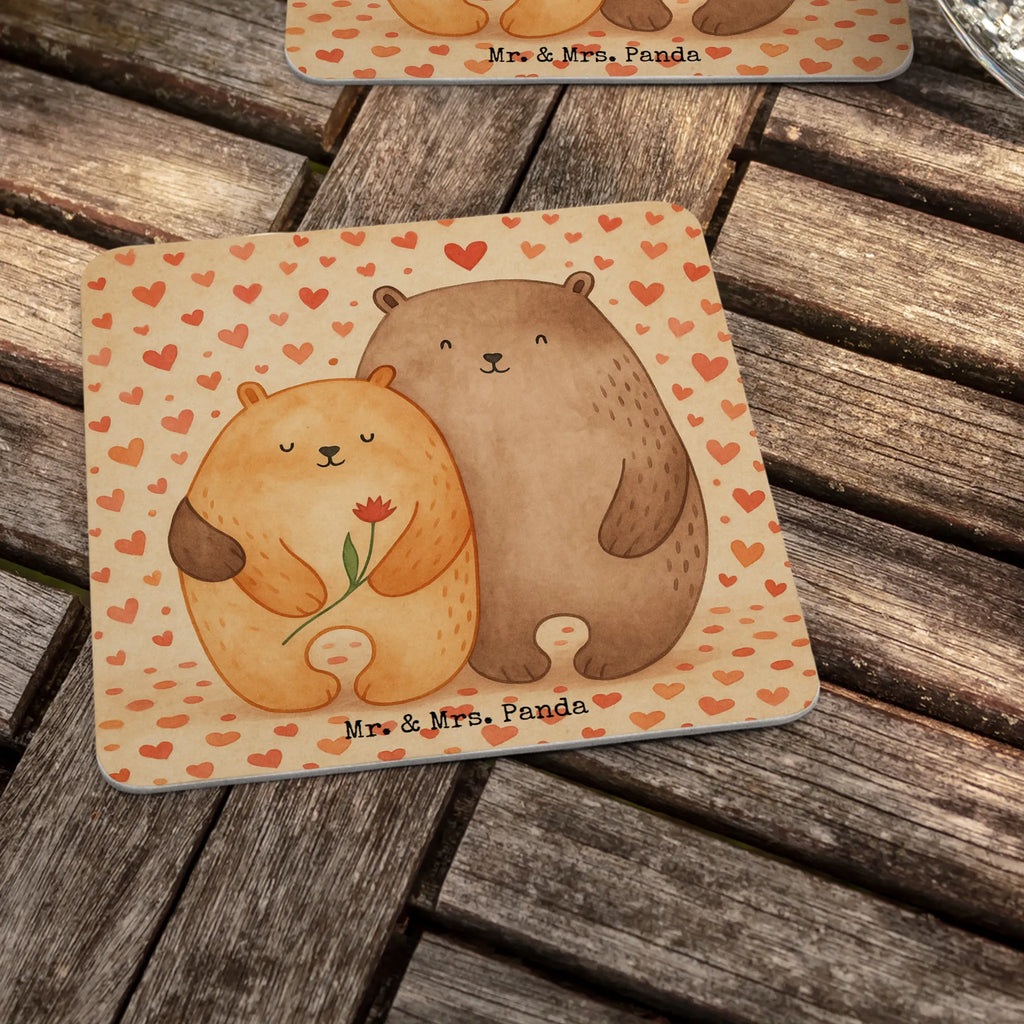 Bierdeckel Bären Liebe Design Gastgeschenk Hochzeit, Tischdeko, Bierdeckel, Liebe, Partner, Freund, Freundin, Ehemann, Ehefrau, Heiraten, Verlobung, Heiratsantrag, Liebesgeschenk, Jahrestag, Hocheitstag, Geschenk Freund, Geschenk Freundin, Liebesbeweis, Bär, Geschenk Hochzeit, Verheiratet, Bärchen, Hochzeitstag, Bären, Verlobt, Verliebt