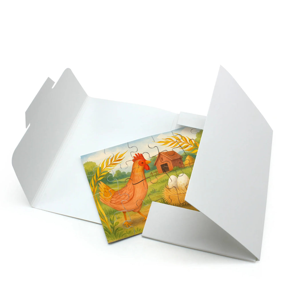 Puzzle kurczak Dumny Design Puzzle, Bauernhof, Hoftiere, Landwirt, Landwirtin, Schwangerschaft, Eier, Henne, Hof, Magie, Motivation, Hahn, Landleben, Geburt, Hühner, Spruch