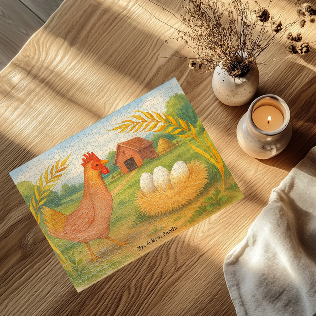 Puzzle kurczak Dumny Design Puzzle, Bauernhof, Hoftiere, Landwirt, Landwirtin, Schwangerschaft, Eier, Henne, Hof, Magie, Motivation, Hahn, Landleben, Geburt, Hühner, Spruch
