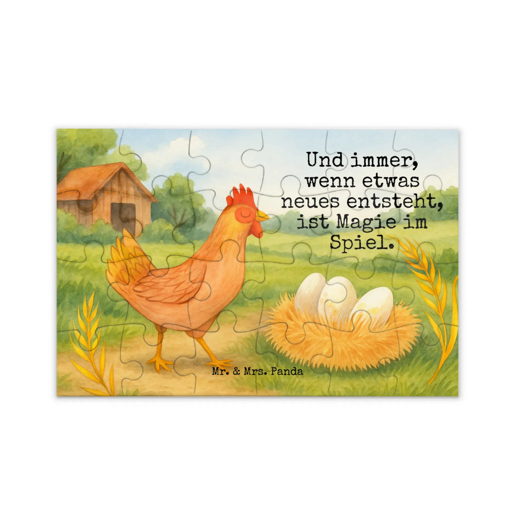 Puzzle kurczak Dumny Design Puzzle, Bauernhof, Hoftiere, Landwirt, Landwirtin, Schwangerschaft, Eier, Henne, Hof, Magie, Motivation, Hahn, Landleben, Geburt, Hühner, Spruch