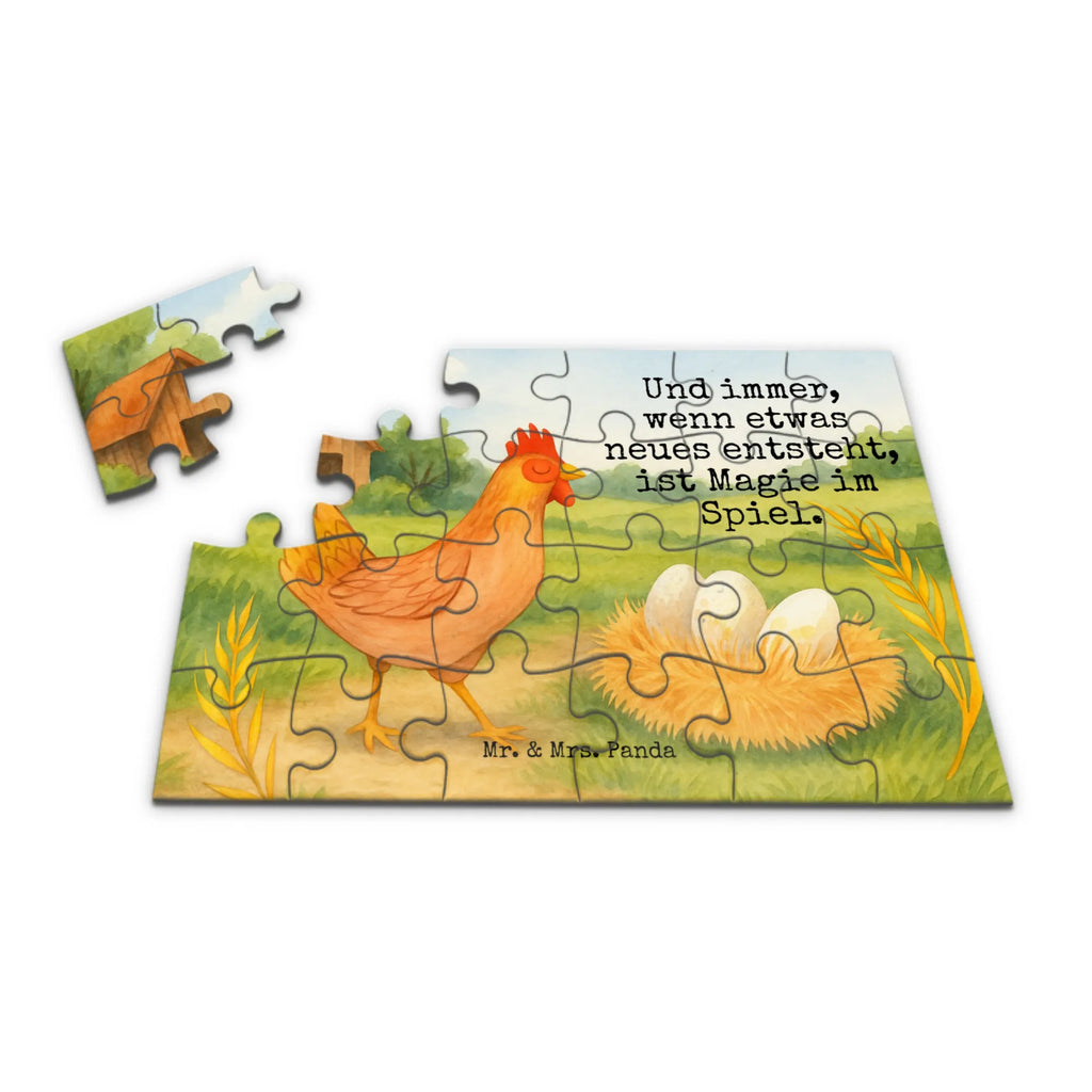 Puzzle kurczak Dumny Design Puzzle, Bauernhof, Hoftiere, Landwirt, Landwirtin, Schwangerschaft, Eier, Henne, Hof, Magie, Motivation, Hahn, Landleben, Geburt, Hühner, Spruch
