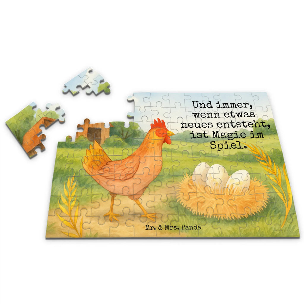 Puzzle kurczak Dumny Design Puzzle, Bauernhof, Hoftiere, Landwirt, Landwirtin, Schwangerschaft, Eier, Henne, Hof, Magie, Motivation, Hahn, Landleben, Geburt, Hühner, Spruch