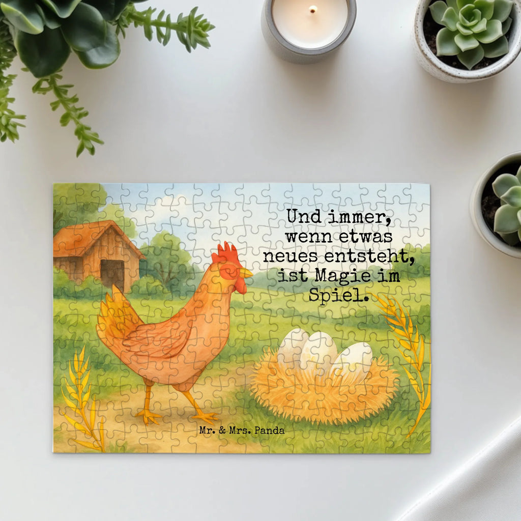 Puzzle kurczak Dumny Design Puzzle, Bauernhof, Hoftiere, Landwirt, Landwirtin, Schwangerschaft, Eier, Henne, Hof, Magie, Motivation, Hahn, Landleben, Geburt, Hühner, Spruch