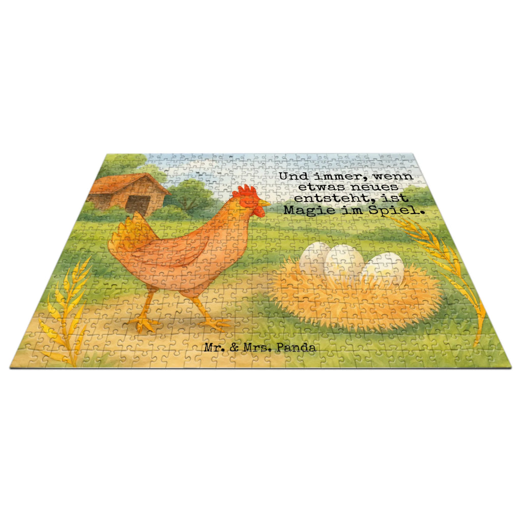 Puzzle kurczak Dumny Design Puzzle, Bauernhof, Hoftiere, Landwirt, Landwirtin, Schwangerschaft, Eier, Henne, Hof, Magie, Motivation, Hahn, Landleben, Geburt, Hühner, Spruch
