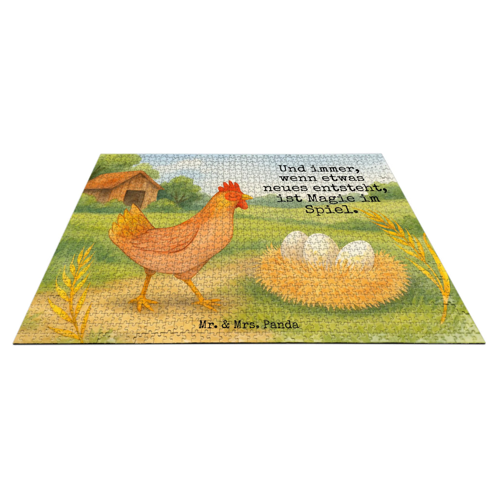 Puzzle kurczak Dumny Design Puzzle, Bauernhof, Hoftiere, Landwirt, Landwirtin, Schwangerschaft, Eier, Henne, Hof, Magie, Motivation, Hahn, Landleben, Geburt, Hühner, Spruch
