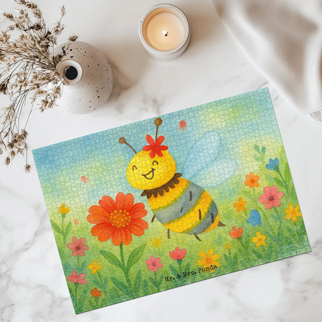 Puzzle Biene Blume Design Puzzle, Biene, Wespe, Hummel