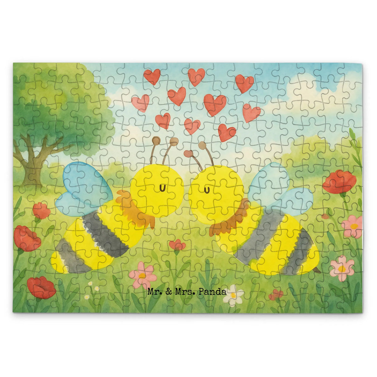 Puzzle bee Love Design wasp, bumblebee