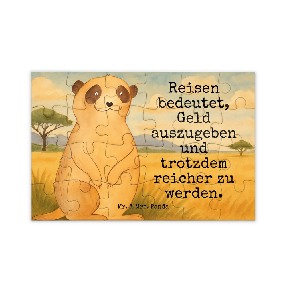 Puzzle Meerkat Design Puzzle, Afrika, Wildtiere, Erdmännchen, Reisen, Spruch, Weltreise, Afrikareise, Roadtrip, Traveling