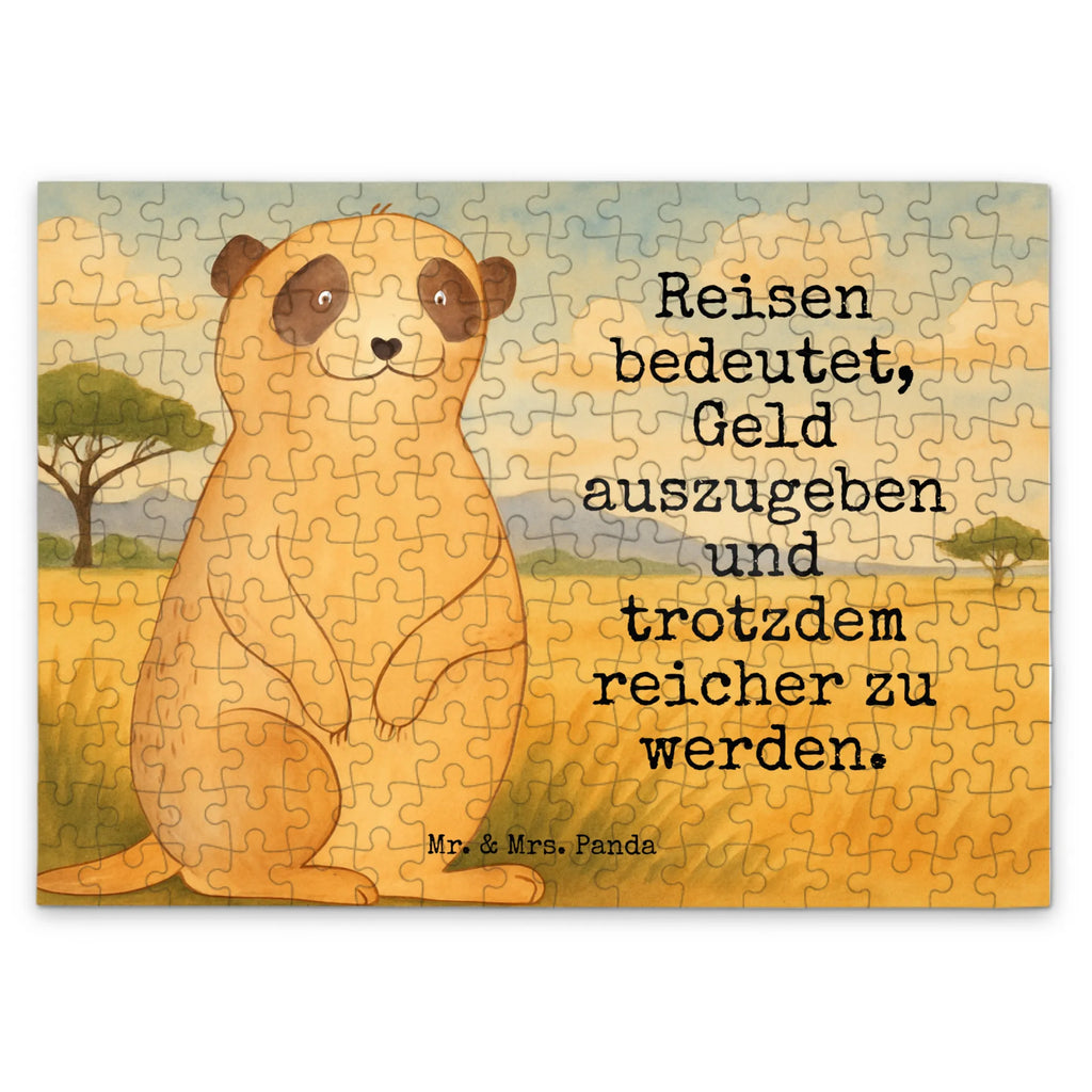 Puzzle Meerkat Design Puzzle, Afrika, Wildtiere, Erdmännchen, Reisen, Spruch, Weltreise, Afrikareise, Roadtrip, Traveling