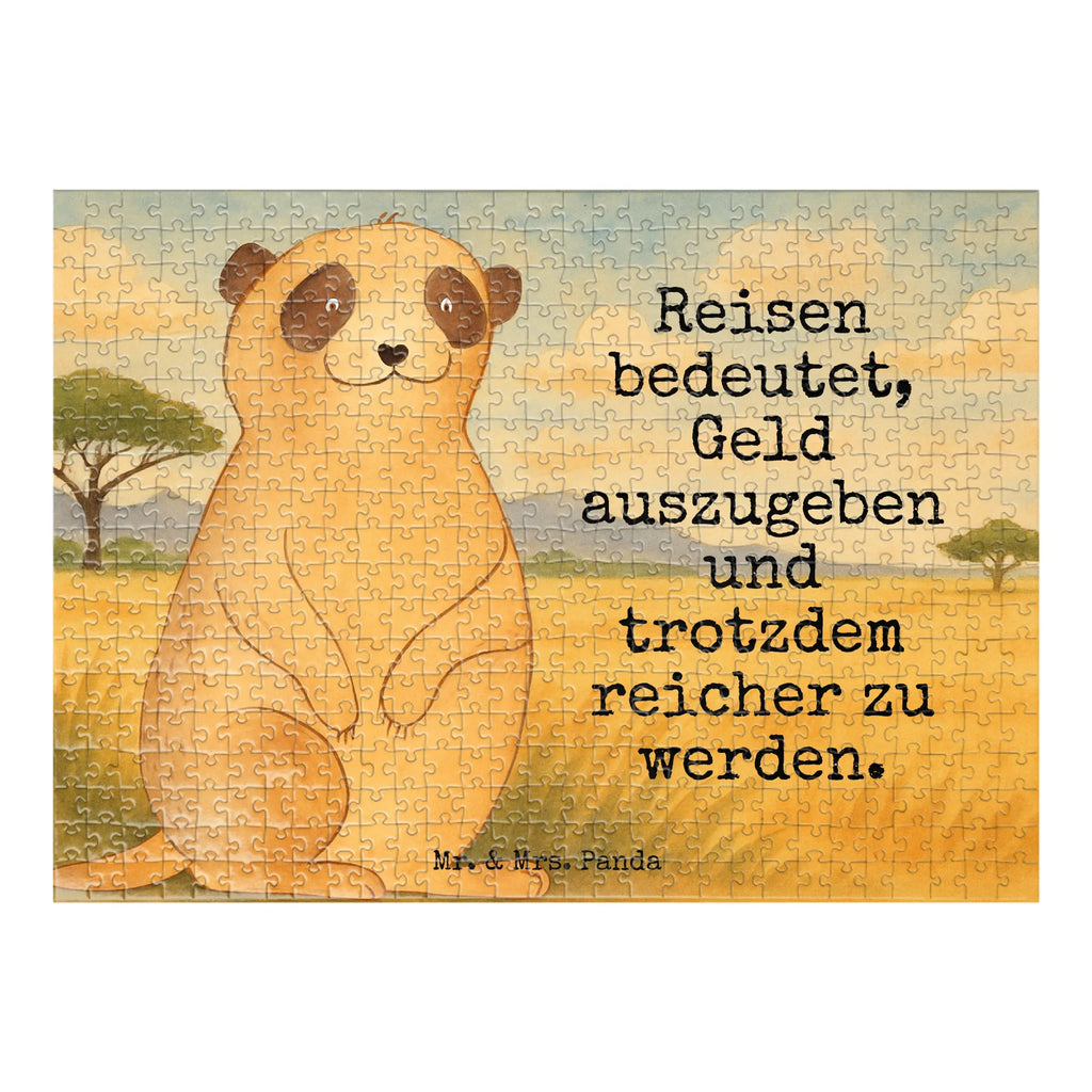 Puzzle Meerkat Design Puzzle, Afrika, Wildtiere, Erdmännchen, Reisen, Spruch, Weltreise, Afrikareise, Roadtrip, Traveling