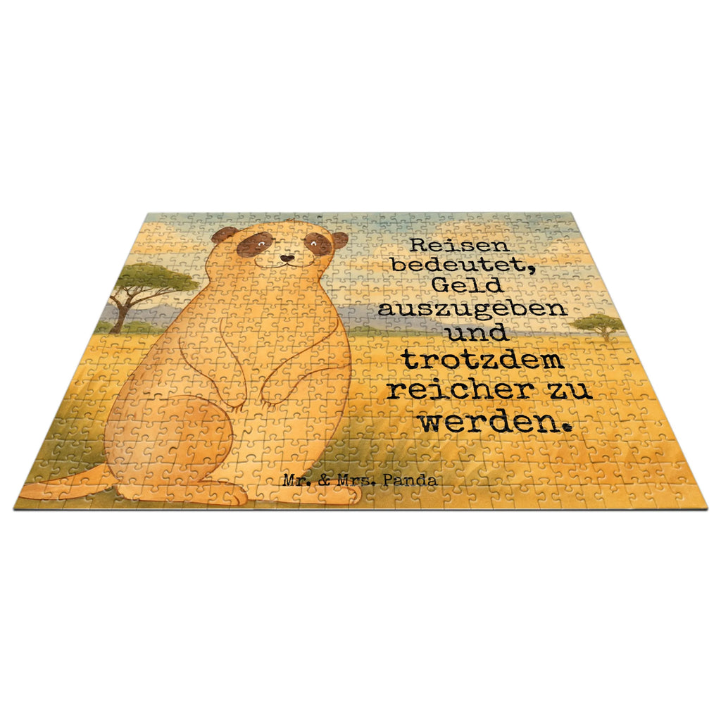 Puzzle Meerkat Design Puzzle, Afrika, Wildtiere, Erdmännchen, Reisen, Spruch, Weltreise, Afrikareise, Roadtrip, Traveling