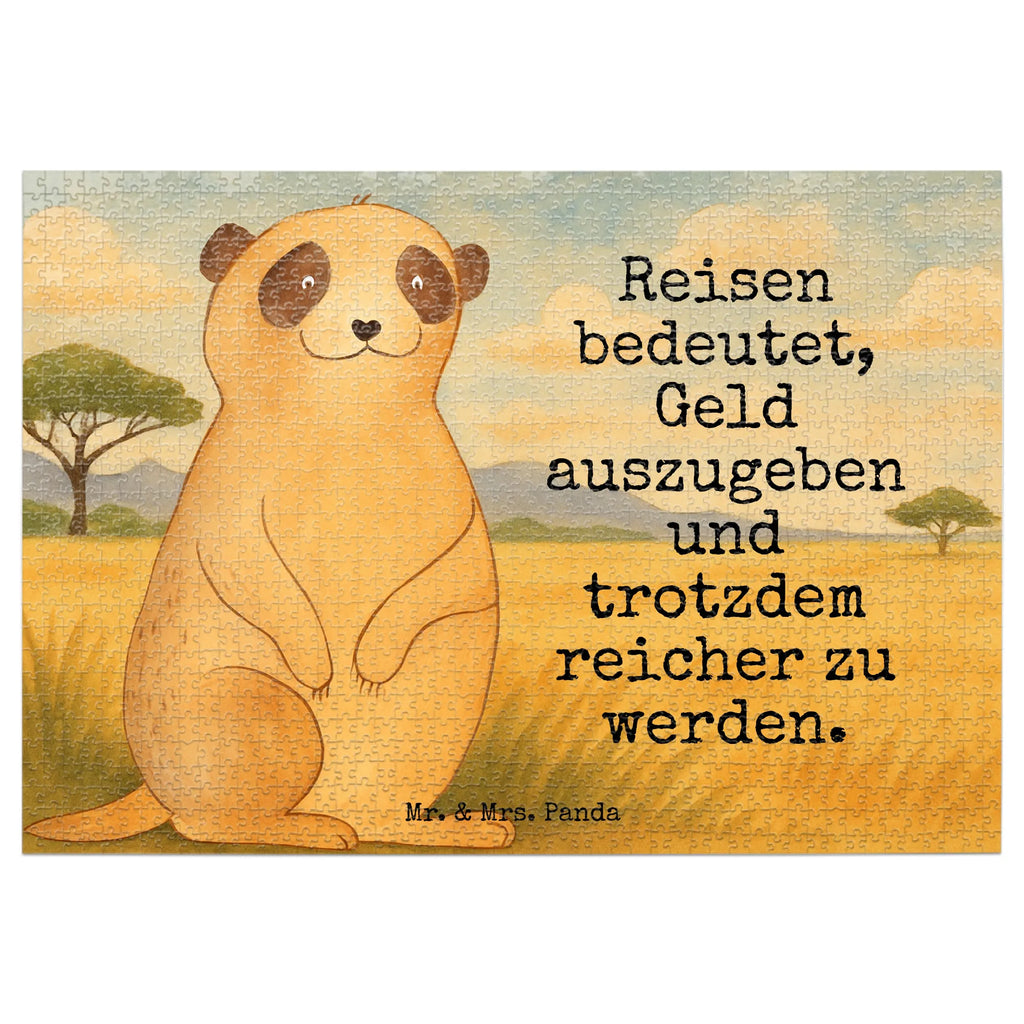 Puzzle Meerkat Design Puzzle, Afrika, Wildtiere, Erdmännchen, Reisen, Spruch, Weltreise, Afrikareise, Roadtrip, Traveling
