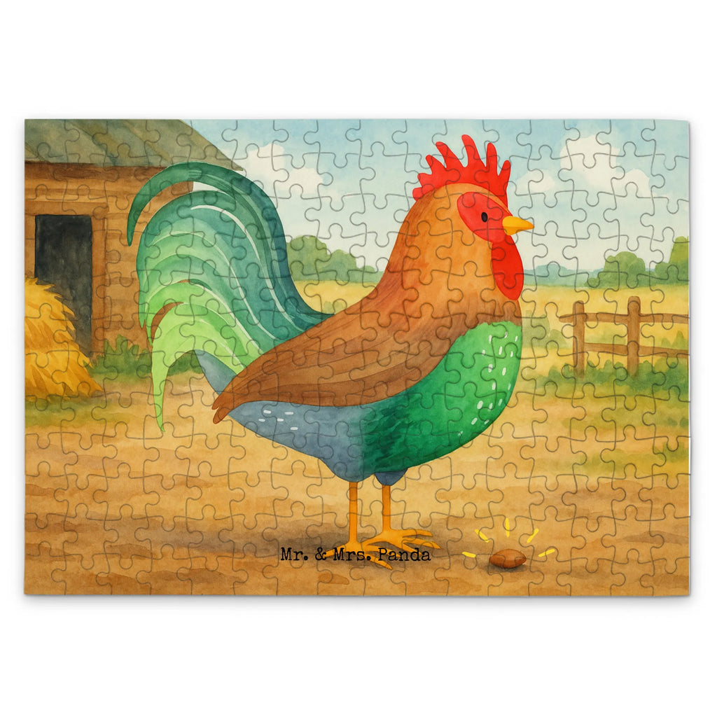 Puzzle kogut ziarno Design Puzzle, Bauernhof, Hoftiere, Landwirt, Landwirtin, Natur, Henne, Eier, Korn, Hahn