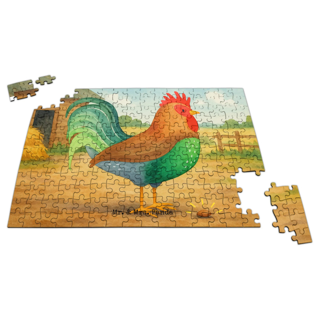 Puzzle kogut ziarno Design Puzzle, Bauernhof, Hoftiere, Landwirt, Landwirtin, Natur, Henne, Eier, Korn, Hahn
