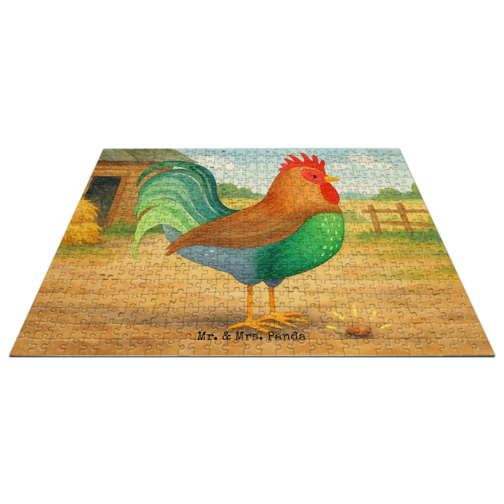 Puzzle kogut ziarno Design Puzzle, Bauernhof, Hoftiere, Landwirt, Landwirtin, Natur, Henne, Eier, Korn, Hahn