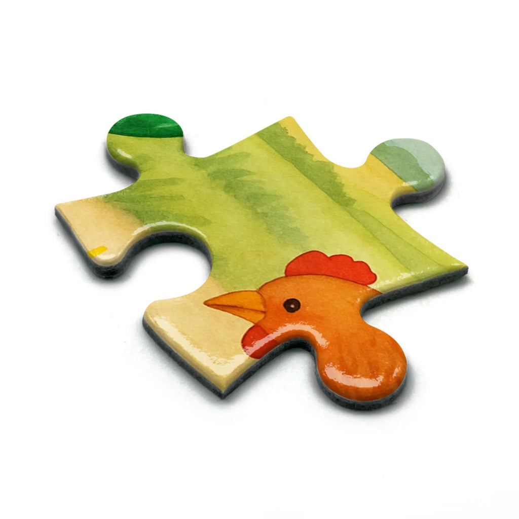 Puzzle kogut ziarno Design Puzzle, Bauernhof, Hoftiere, Landwirt, Landwirtin, Natur, Henne, Eier, Korn, Hahn