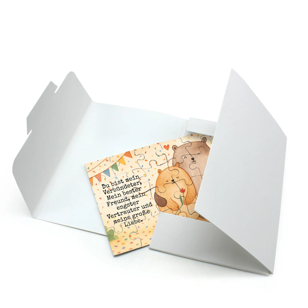 Puzzle Miłość niedźwiedzi Design Puzzle, Liebe, Partner, Freund, Freundin, Ehemann, Ehefrau, Heiraten, Verlobung, Heiratsantrag, Liebesgeschenk, Jahrestag, Hocheitstag, Verlobt, Hochzeitstag, Liebesbeweis, Geschenk Freundin, Geschenk Hochzeit, Geschenk Freund, Bär, Bären, Bärchen, Verliebt, Verheiratet