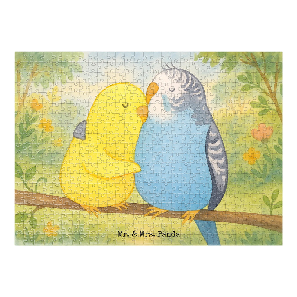 Puzzle Wellensittich Liebe Design Puzzle, Freundin, Partner, Ehemann, Liebe, Ehefrau, Jahrestag, Heiraten, Heiratsantrag, Freund, Hocheitstag, Verlobung, Liebesgeschenk, Wellensittich, Vögel, Kuscheln, Vertrauen, Nähe
