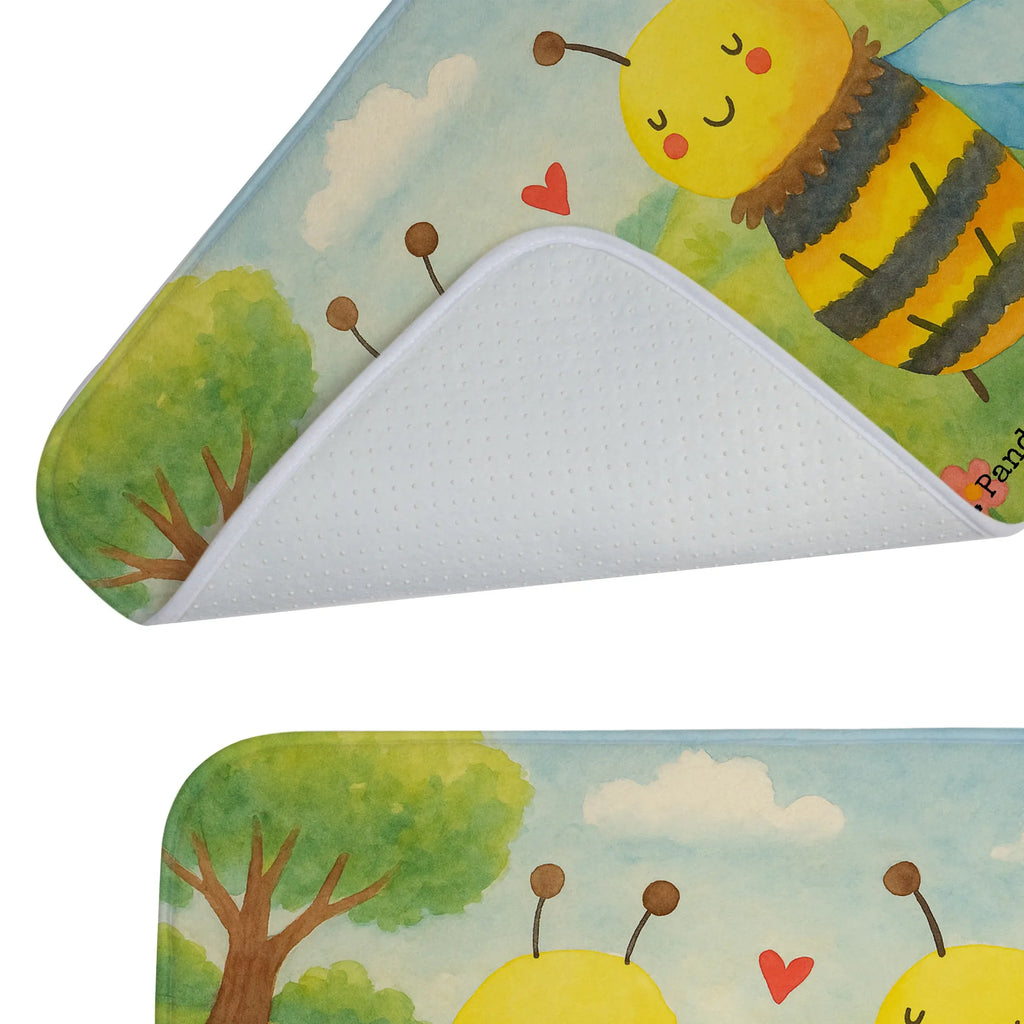 Bath mat bee In love Design Badematte, Badteppich, Duschvorleger, Badezimmerteppich, Badezimmermatte, Badvorleger, Duschmatte, Duschteppich, Badteppiche, Badgarnitur, Badematten, Teppich Badezimmer, Badezimmermatten, Biene, Wespe, Hummel