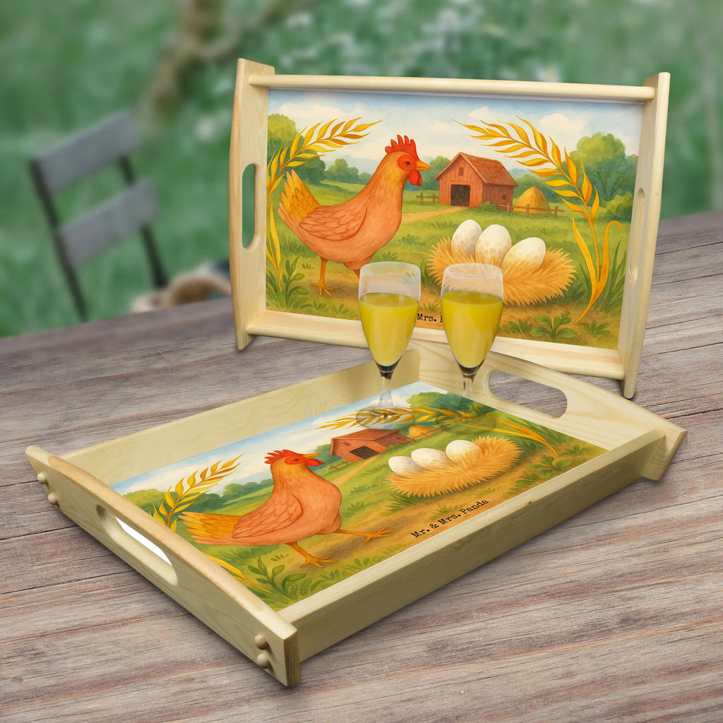 Serving tray Chicken Proud Design Tablett, Küchentablett, Frühstückstablett, Dekotablett, Holztablett, Serviertablett, Bauernhof, Hoftiere, Landwirt, Landwirtin, Spruch, Hühner, Eier, Magie, Landleben, Schwangerschaft, Geburt, Hahn, Motivation, Hof, Henne