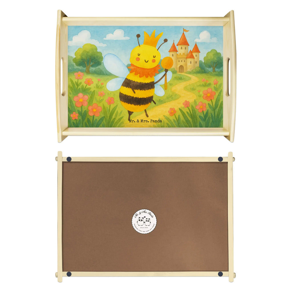 Serving tray bee king Design Serviertablett, Tablett, Holztablett, Küchentablett, Dekotablett, Frühstückstablett, Biene, Wespe, Hummel