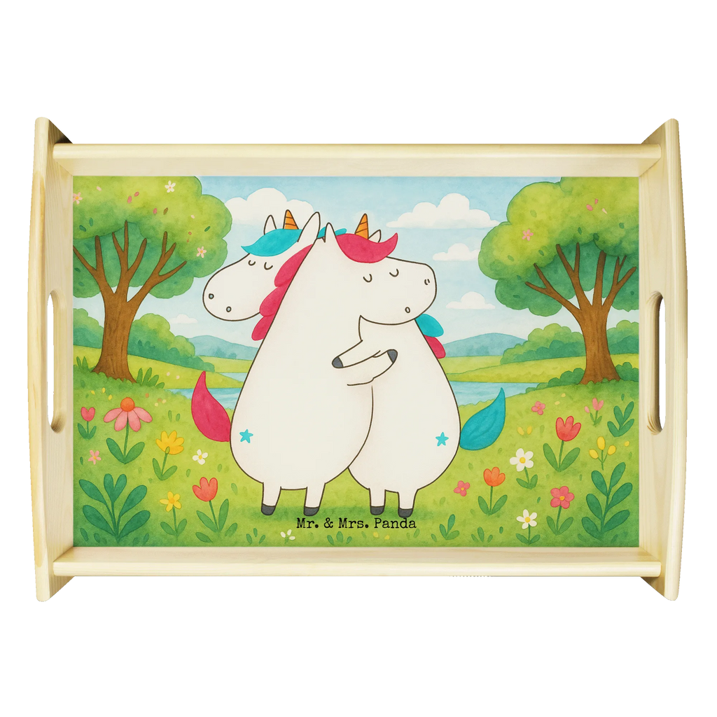 Serviertablett Einhörner Umarmen Design Serviertablett, Tablett, Holztablett, Küchentablett, Dekotablett, Frühstückstablett, Einhorn, Einhörner, Einhorn Deko, Unicorn, Freundinnen, Freundin, BFF, Schwester, Schwestern, Familie, Geschwister, Sister, Liebe