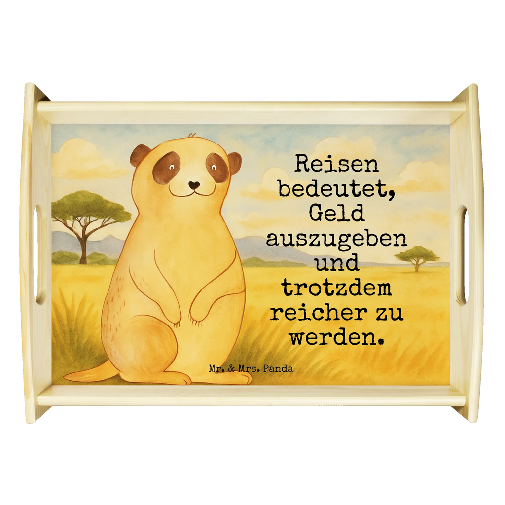 Serviertablett Erdmännchen Design Serviertablett, Tablett, Holztablett, Küchentablett, Dekotablett, Frühstückstablett, Afrika, Wildtiere, Erdmännchen, Reisen, Spruch, Weltreise, Afrikareise, Roadtrip, Traveling