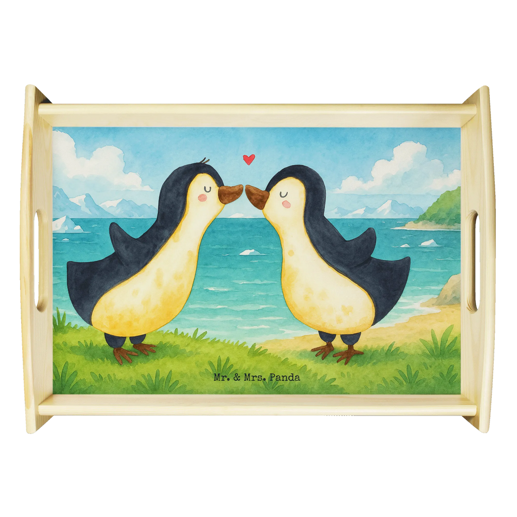 Serviertablett Pinguine Kuss Design Dekotablett, Frühstückstablett, Serviertablett, Holztablett, Tablett, Küchentablett, Liebe, Partner, Freund, Freundin, Ehemann, Ehefrau, Heiraten, Verlobung, Heiratsantrag, Liebesgeschenk, Jahrestag, Hocheitstag, für Ehemann, für Männer, Mitbringsel, Liebesbeweis, Geschenk für Frauen, Hochzeitstag, Valentinstag, Geschenk für Partner, Geschenk für Freundin