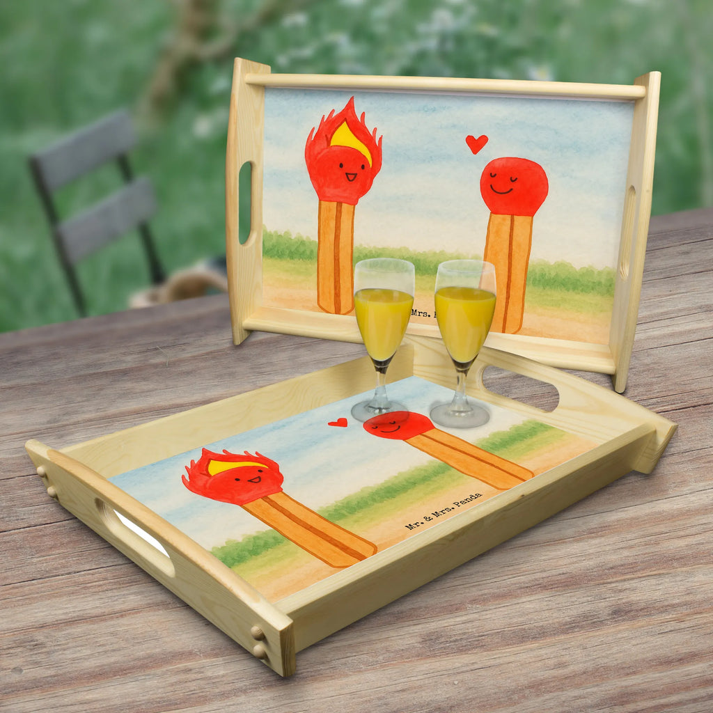 Serving tray Matches Design Tablett, Holztablett, Küchentablett, Frühstückstablett, Dekotablett, Serviertablett, Liebe, Partner, Freund, Freundin, Ehemann, Ehefrau, Heiraten, Verlobung, Heiratsantrag, Liebesgeschenk, Jahrestag, Hocheitstag, Streichhölzer