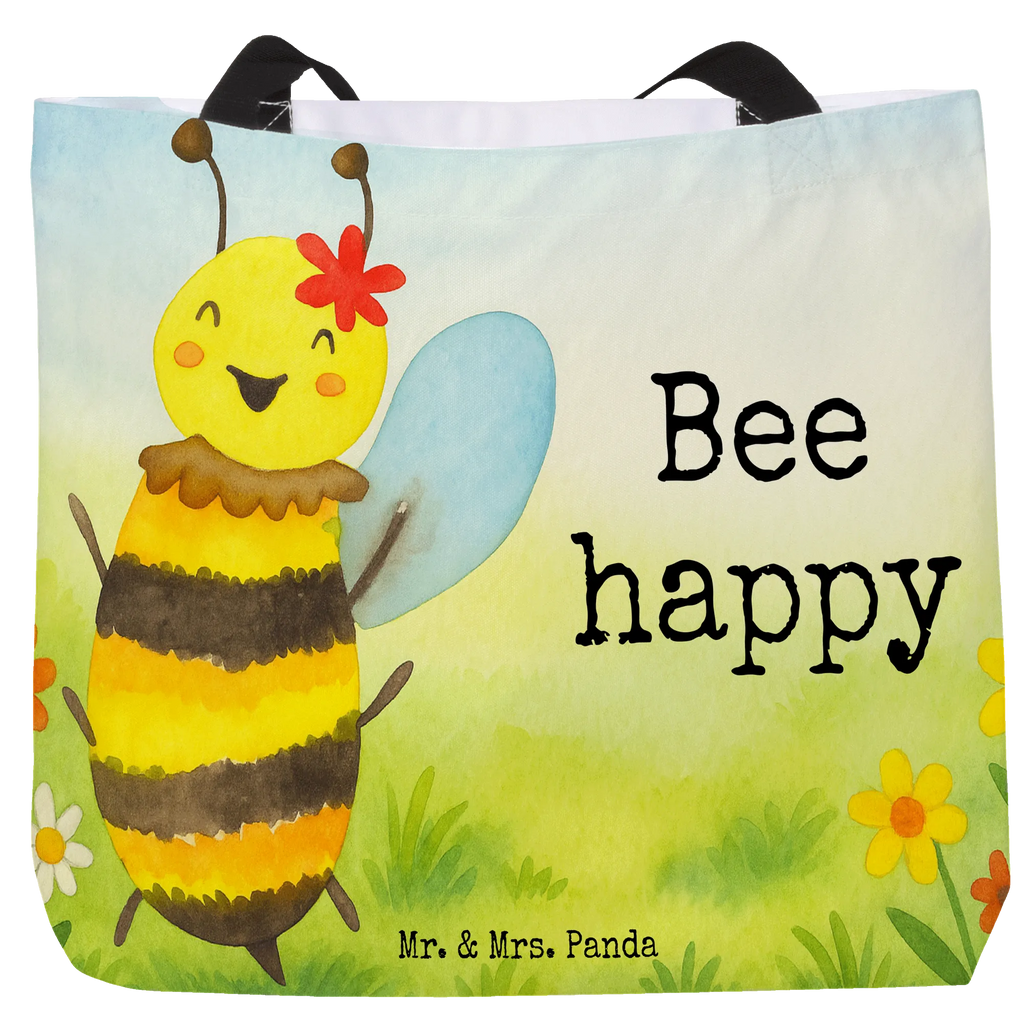 Shopper Biene Happy Design Beutel, Einkaufstasche, Tasche, Strandtasche, Einkaufsbeutel, Shopper, Schultasche, Freizeittasche, Tragebeutel, Schulbeutel, Alltagstasche, Biene, Wespe, Hummel