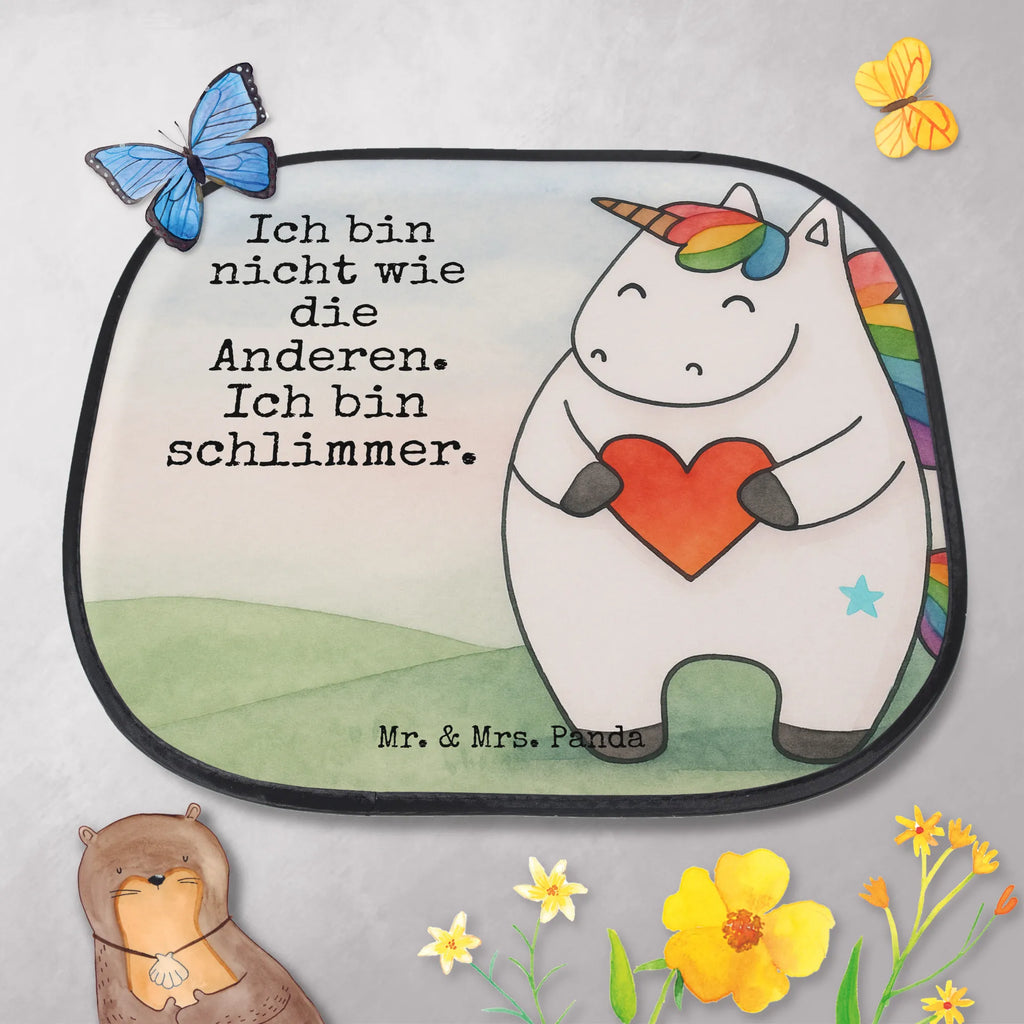 Car sun shade unicorn Heart Design back seat, car, family, windows, gift, sun visor, children, sun protection, unicorn, unicorns, girlfriend gift, different, heart, funny, evil, girlfriend present, bad, bad girl, Unicorn