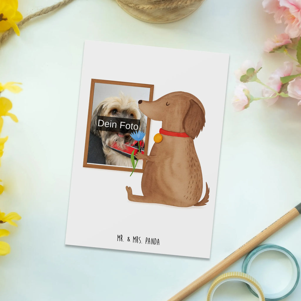 Personalized Photo Postcard Dog flower Design Personalisierte Foto Postkarte, Hund, Hundemotiv, Haustier, Hunderasse, Tierliebhaber, Hundebesitzer, Sprüche, Hunde, Frauchen, Hundeliebe