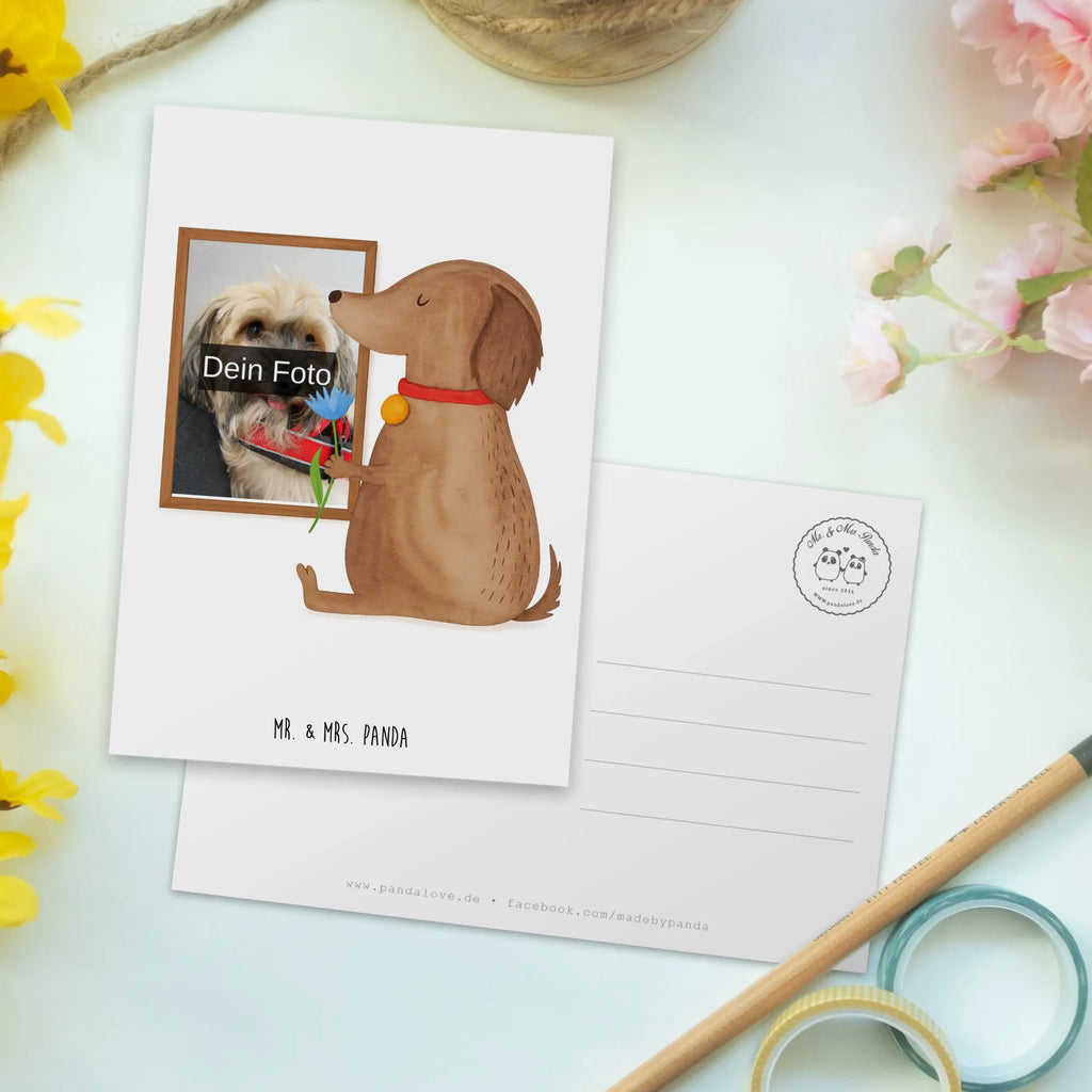 Personalized Photo Postcard Dog flower Design Personalisierte Foto Postkarte, Hund, Hundemotiv, Haustier, Hunderasse, Tierliebhaber, Hundebesitzer, Sprüche, Hunde, Frauchen, Hundeliebe