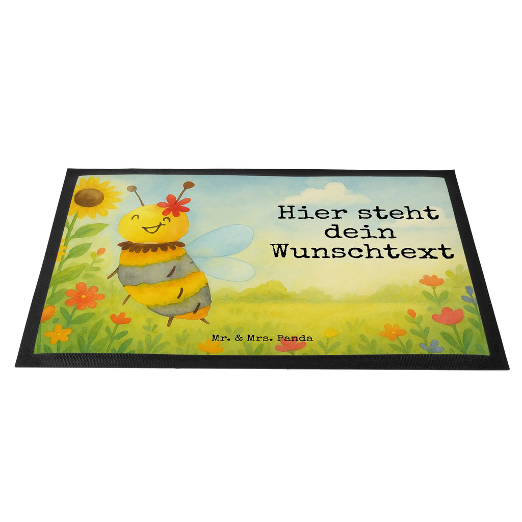 Personalized doormat bee flower Design Personalisiert, Namensfussmatte, Wunschnamen, Bedrucken, Fußmatte mit Namen, Türvorleger personalisiert, Fußmatte bedrucken, Haustürmatte personalisiert, Personalisierte Fußmatte, Türvorleger mit Namen, Personalisieruung, Biene, Wespe, Hummel