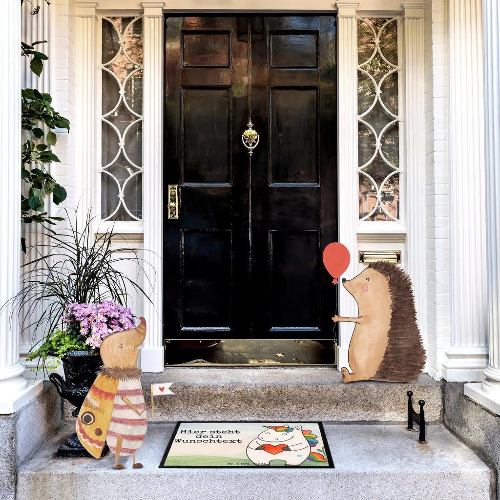 Personalized doormat unicorn Heart Design Namensfussmatte, Fußmatte bedrucken, Türvorleger mit Namen, Wunschnamen, Bedrucken, Personalisiert, Türvorleger personalisiert, Personalisierte Fußmatte, Personalisieruung, Fußmatte mit Namen, Haustürmatte personalisiert, Einhorn, Einhörner, Einhorn Deko, Unicorn, lustig, Freundin, schlimm, anders, witzig, bunt, Herz, böse