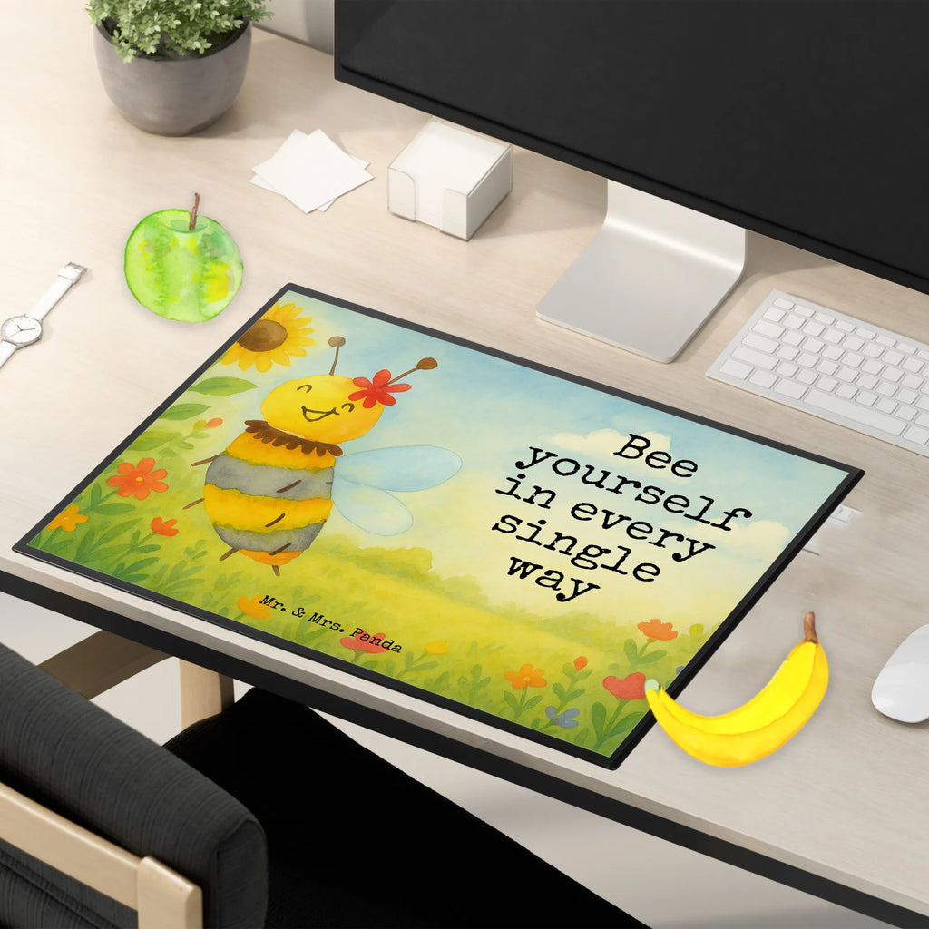 Desk pad bee flower Design Schreibunterlage, Schreibtischauflage, Bürobedarf, Büroartikel, Schreibwaren, Schreibtisch Unterlagen, Schreibtischunterlage Groß, Biene, Wespe, Hummel