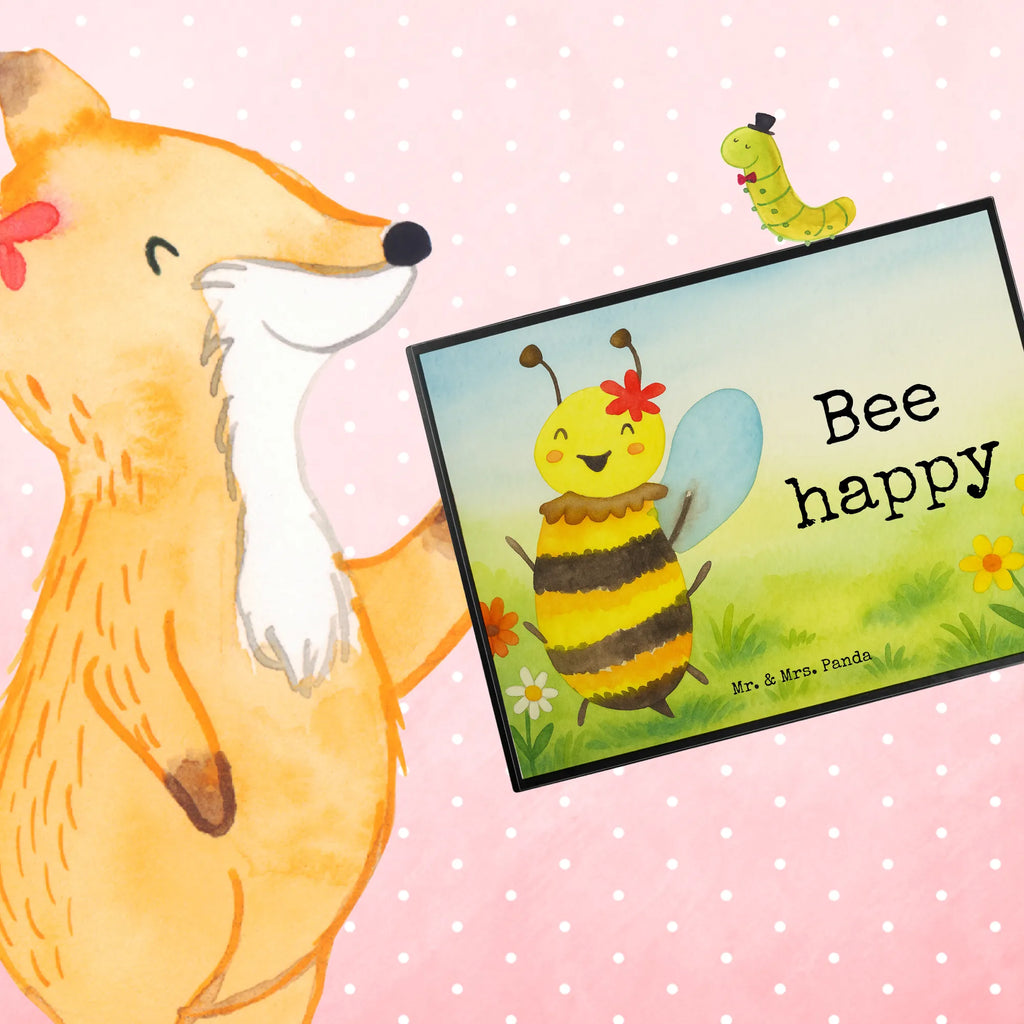 Desk pad bee happy Design Schreibunterlage, Schreibtischauflage, Bürobedarf, Büroartikel, Schreibwaren, Schreibtisch Unterlagen, Schreibtischunterlage Groß, Biene, Wespe, Hummel