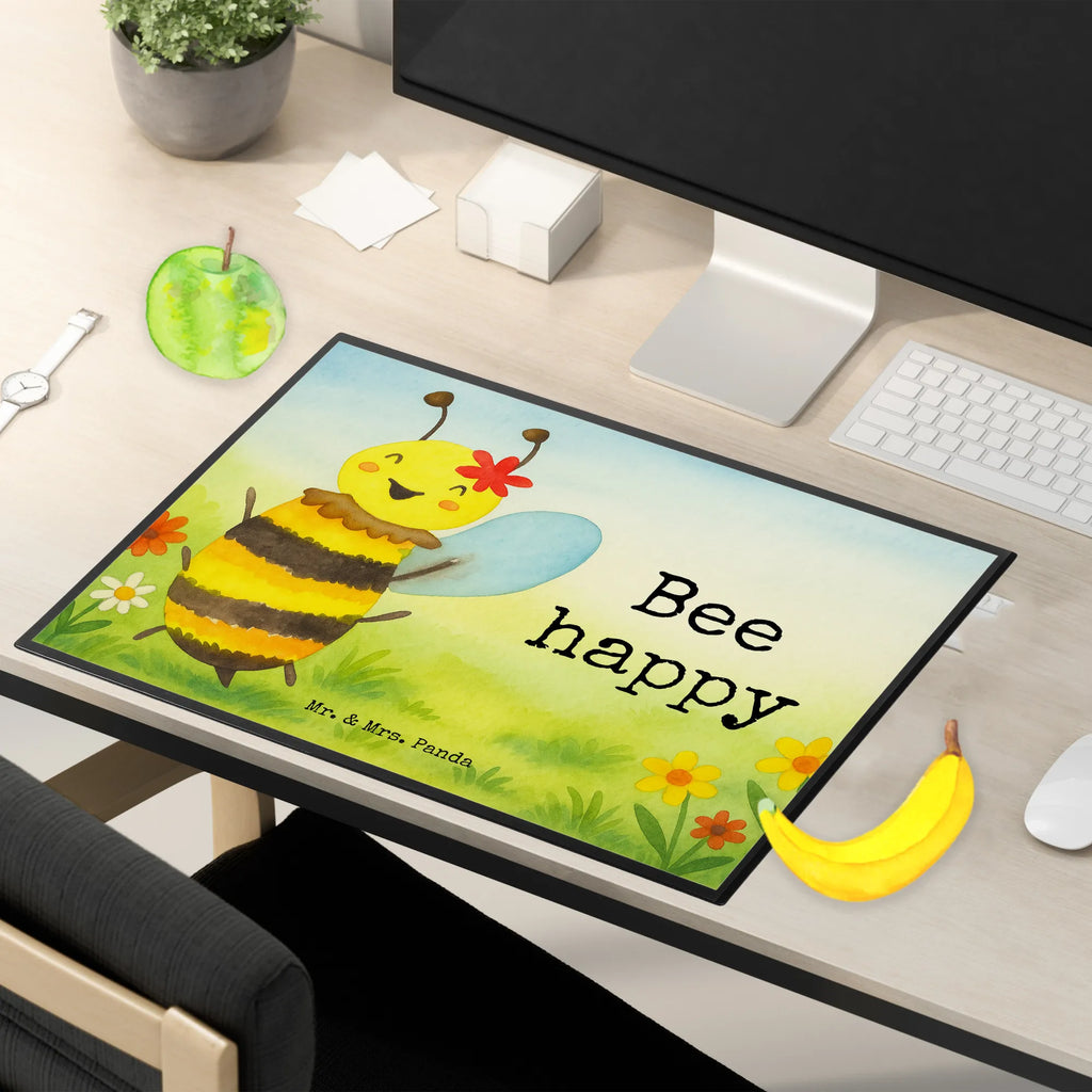 Desk pad bee happy Design Schreibunterlage, Schreibtischauflage, Bürobedarf, Büroartikel, Schreibwaren, Schreibtisch Unterlagen, Schreibtischunterlage Groß, Biene, Wespe, Hummel