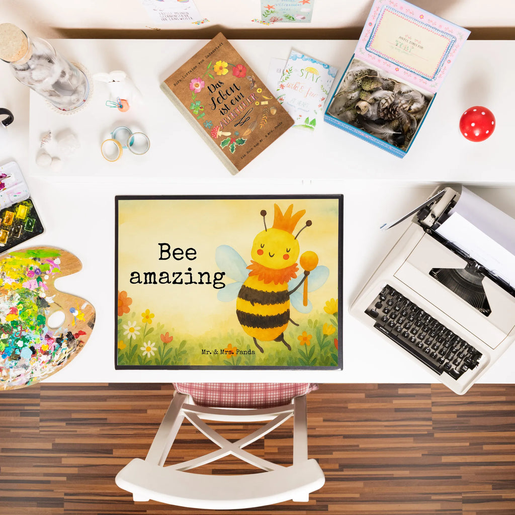 Podkładka na biurko pszczoła król Design Schreibunterlage, Schreibtischauflage, Bürobedarf, Büroartikel, Schreibwaren, Schreibtisch Unterlagen, Schreibtischunterlage Groß, Biene, Wespe, Hummel
