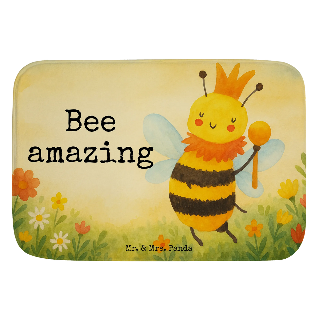 Badematte Biene König Design Badematte, Badteppich, Duschvorleger, Badezimmerteppich, Badezimmermatte, Badvorleger, Duschmatte, Duschteppich, Badteppiche, Badgarnitur, Badematten, Teppich Badezimmer, Badezimmermatten, Biene, Wespe, Hummel