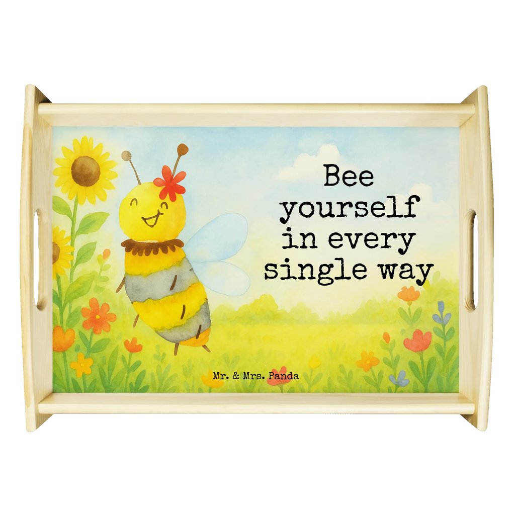 Serving tray bee flower Design Serviertablett, Tablett, Holztablett, Küchentablett, Dekotablett, Frühstückstablett, Biene, Wespe, Hummel