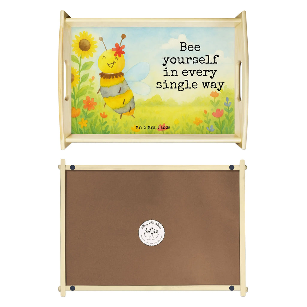 Serving tray bee flower Design Serviertablett, Tablett, Holztablett, Küchentablett, Dekotablett, Frühstückstablett, Biene, Wespe, Hummel