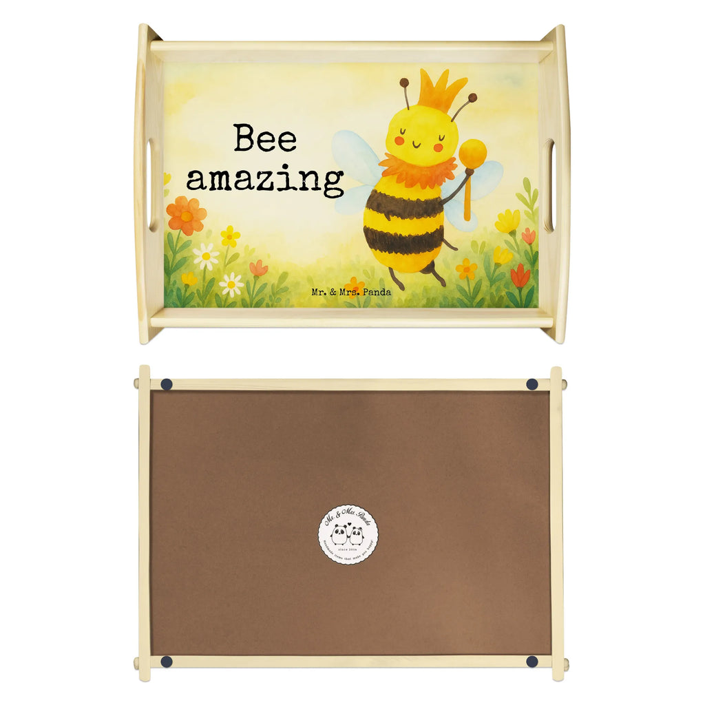Serving tray bee king Design Serviertablett, Tablett, Holztablett, Küchentablett, Dekotablett, Frühstückstablett, Biene, Wespe, Hummel