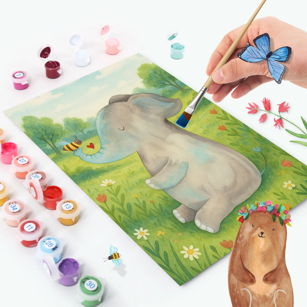 Paint by Numbers elephant bee Design Malen, Künstler, Kreativität, Malen nach Zahlen, Bastelidee, DIY, Ausmalbild, Baseln, Kunstwerk, Tiermotive, Gute Laune, lustige Sprüche, Tiere, Jahrestag, Liebesbeweis, Liebe, Elefant, Liebesspruch, Liebesgeschenk, Heiratsantrag, Hochzeitsgeschenk, Biene