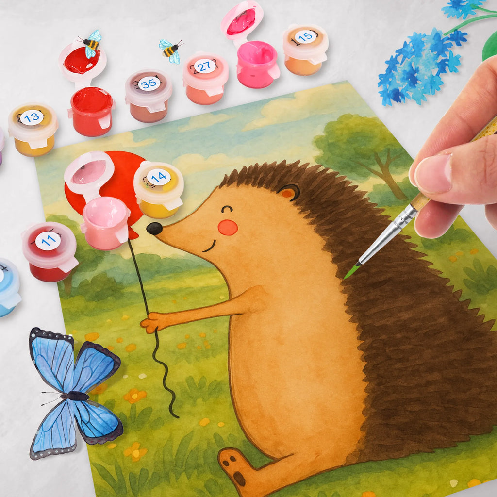 Malen nach Zahlen Igel Luftballon Design DIY, Künstler, Baseln, Ausmalbild, Kreativität, Kunstwerk, Malen nach Zahlen, Bastelidee, Malen, Tiermotive, Gute Laune, lustige Sprüche, Tiere, Herzlichen Glückwunsch, Geburtstagskind, Ballon, Geburtstag, Igel, Happy Birthday, Glückwunsch