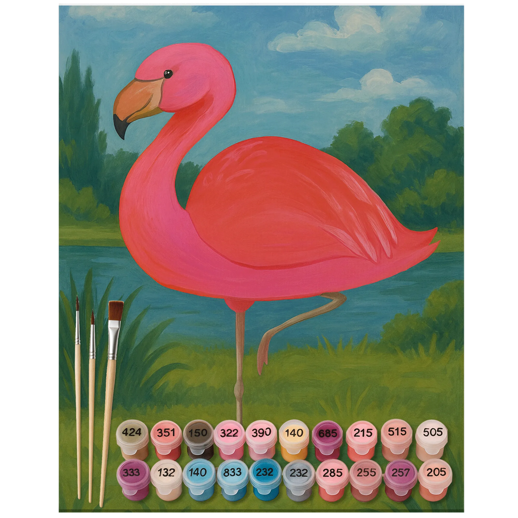 Malowanie według numerów Flamingo Klasyczny Design Kreativität, Künstler, Kunstwerk, Malen, Bastelidee, Malen nach Zahlen, DIY, Baseln, Ausmalbild, Flamingo, Sohn, ich, für mich, Freundinnen, Spruch, Selbstliebe, Stolz, Einzigartig, Geschwister, Freundin, Tochter, Außenseiter